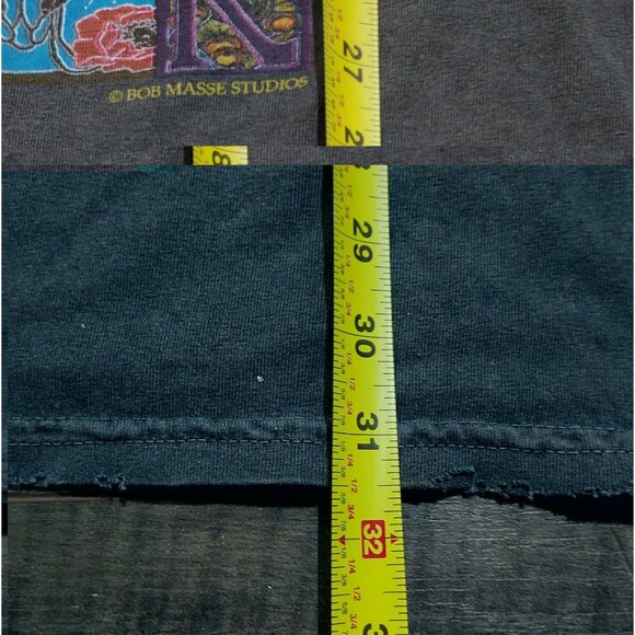 Pink Floyd Shirt XL Gray Destroyed Retro 1966 Marquee London Art Nouveau Poster - Picture 9 of 11